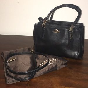 Coach convertible crossbody double zip satchel